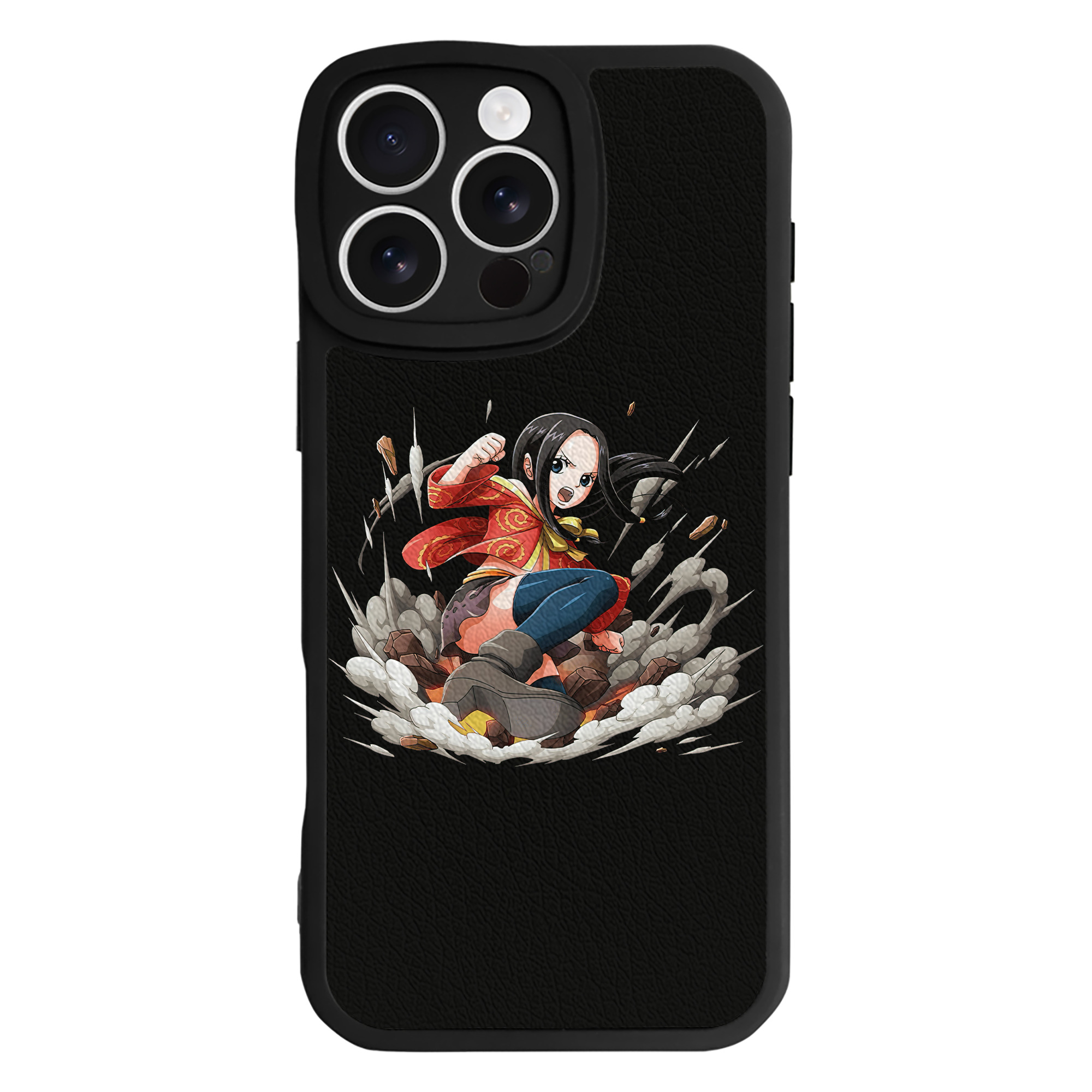 （画像用） ワンピース ボア・ハンコック ONE PIECE Boa·Hancock 【iPhone 16シリーズ対応】シリコンスマホケース（レザー調） 材質：シリコン